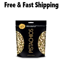 Wonderful Pistachios, In-Shell Roasted & Lightly Salted Pistachios, 16 Ounce Bag