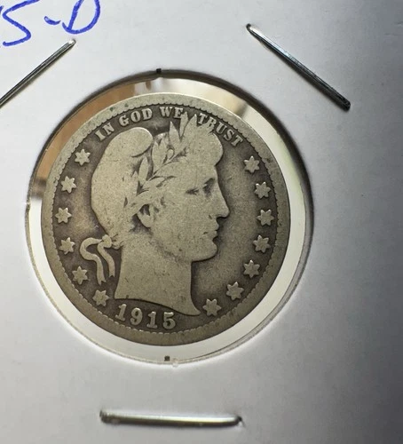 1915 D Barber Quarter