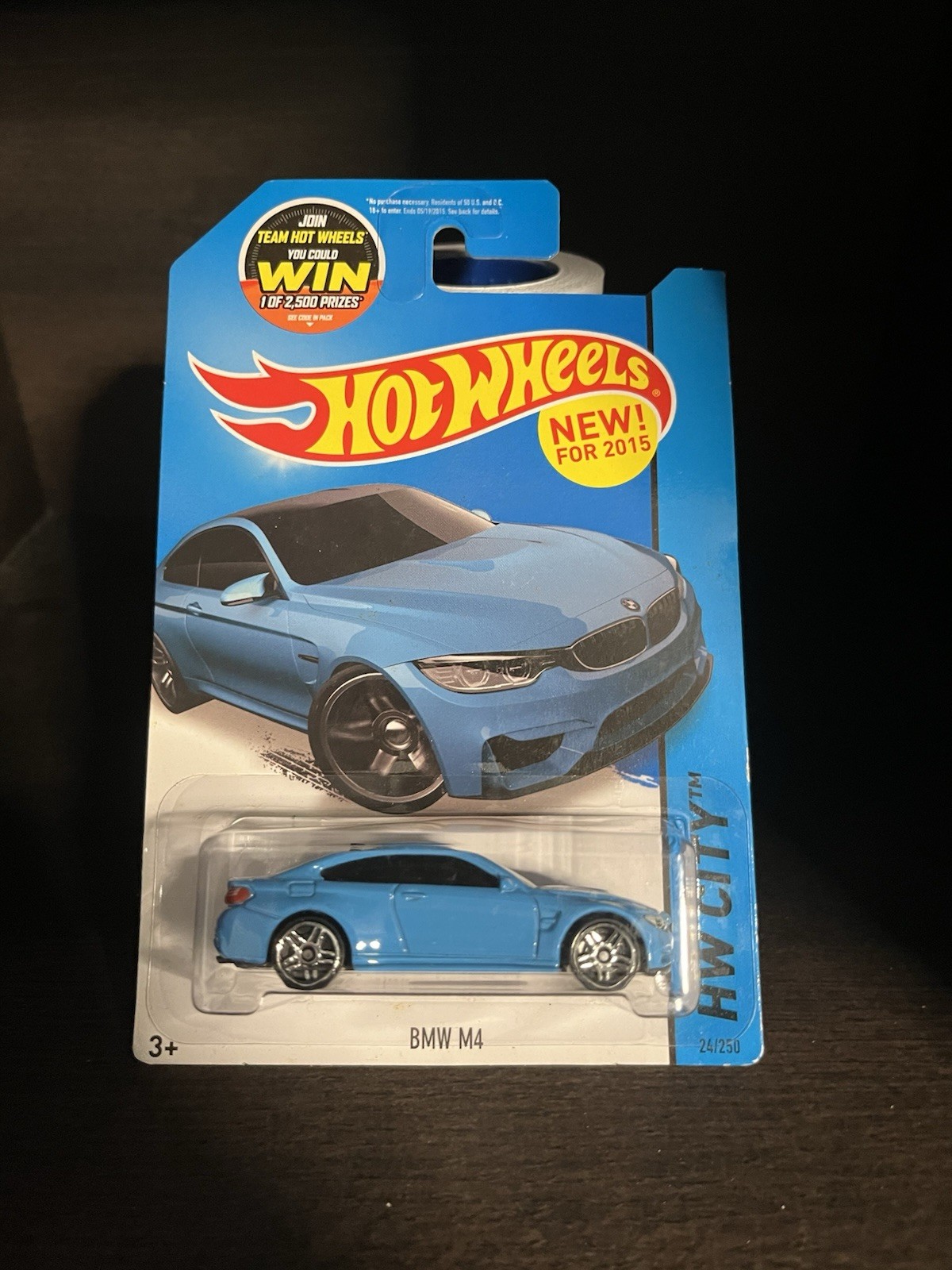 Hot Wheels BMW M4 Blue 2015 HW City Series 24/250 (Corners)