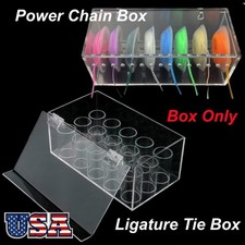 1 Dental Orthodontic Power Chain Ligature Tie Organizer Storage Box Acrylic Case