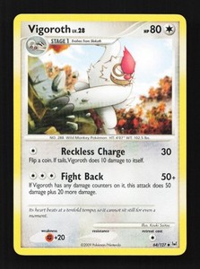 Vigoroth 64/127 Platinum English Pokemon Card TCG