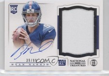 2013 National Treasures Rookie Signature Materials 39/99 Ryan Nassib Auto 3c4