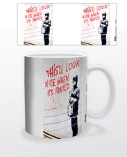 NICE WHEN FRAMED 11 OZ COFFEE MUG TEA CUP BOY DECOR BRICK PAINT STREET ART COOL!