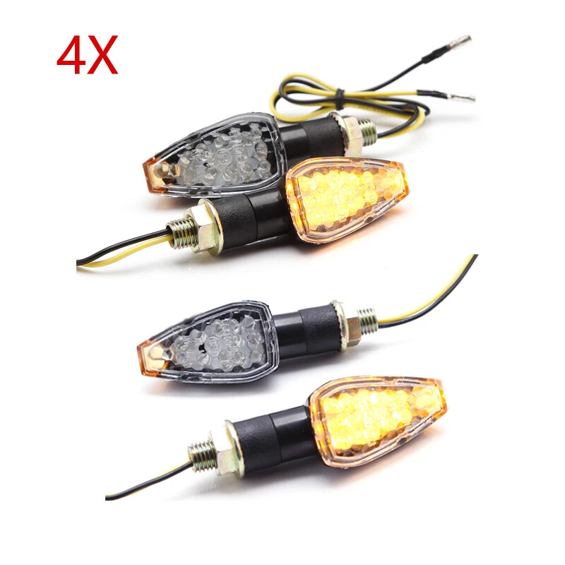 4X Luces intermitentes LED de señal de giro para moto de cross deportiva doble para Honda CRF250L XR650L Foto 2 de 4