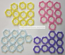 Daisy Flower Childrens Baby Buttons ( Choice Of Size & Colours )