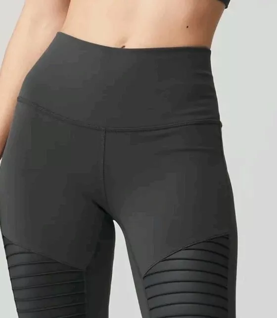 alo-yoga high rise full length moto gym workout athletic leggings