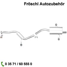 für Alfa Romeo 156 2,5 V6 24V AR32 Mitteltopf Endtopf Auspuff Anlage Abausatz a*