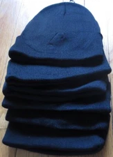 Winter Cap 6 pc Black 100 % Acrylic Unisex Adult One Size Fits All