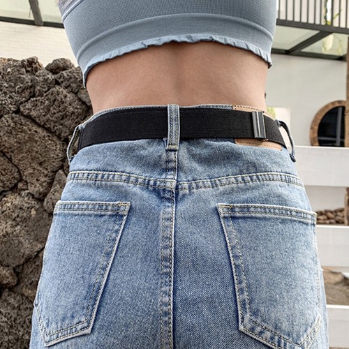 2 Pcs Punch-free liquidation Stretch Belt Jeans Miss Invisible Belts Waist