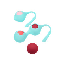 EIS 'Silikon-Liebeskugel-Set' (&Oslash; 3,5cm, hautfreundliches Silikon mit R&uuml;ckholband
