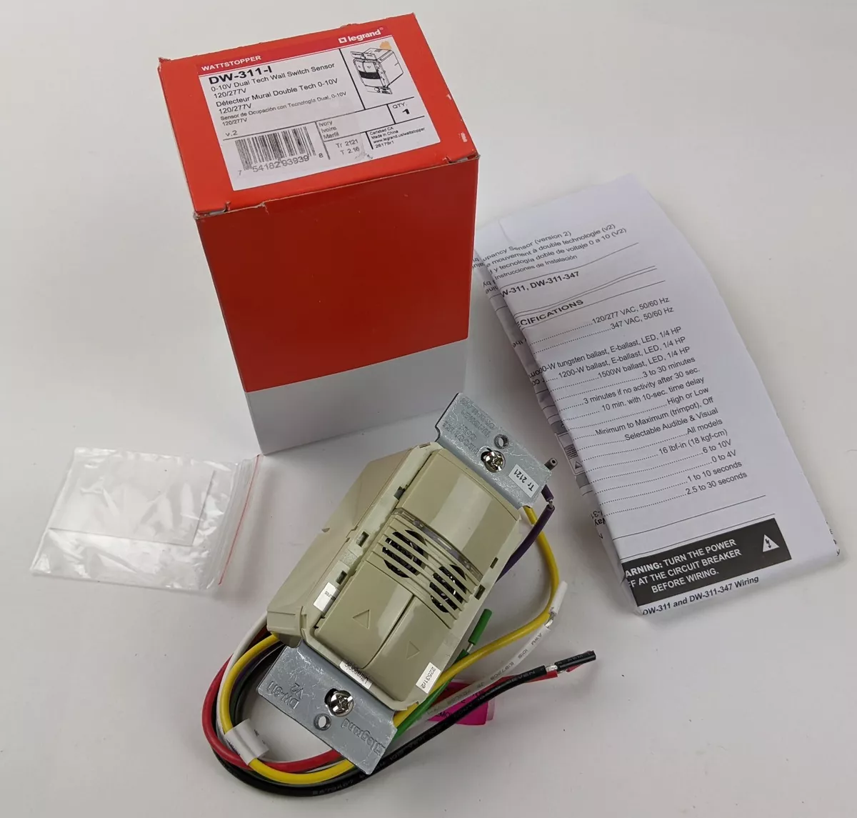 Wattstopper Dimming Ceiling Occupancy Sensor Shelly Lighting
