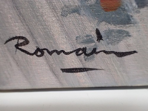 Romaine Original Arc De Triomphe & Champs Elysees Paris Painting Oil on Canvas - Picture 6 of 12