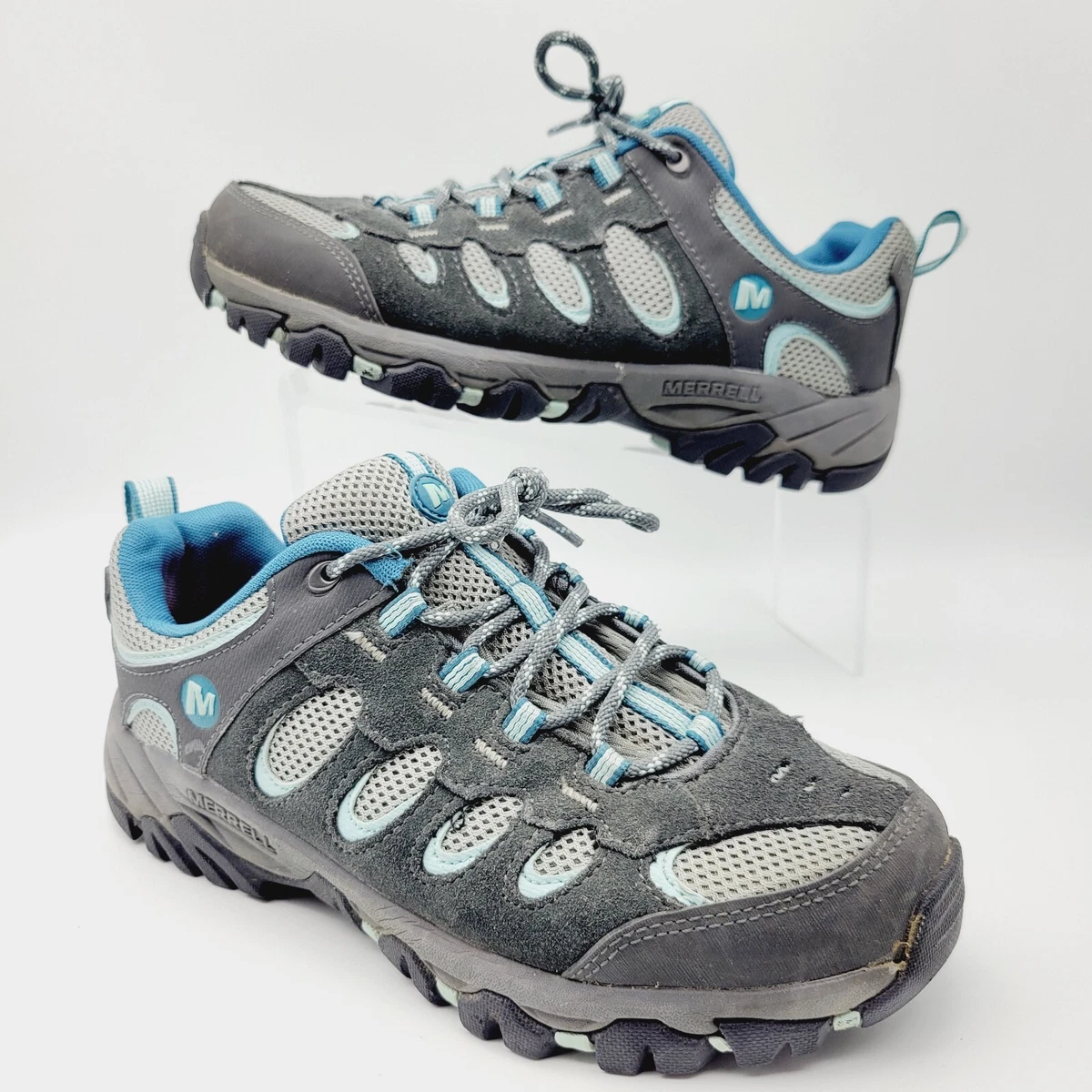 Merrell Ridgepass Women s Hiking Shoes Granite Eggshell Blue Sz