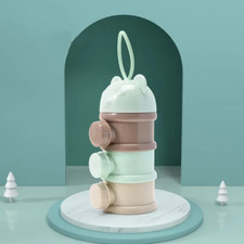 1Pc Portable Four Layer Milk Powder Box, Milk Powder Container, Food Storage Sna