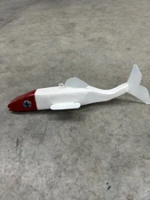 FT1 Vintage - Folk Art Ice Spear Fishing Decoy Spearing Red White Minnesota