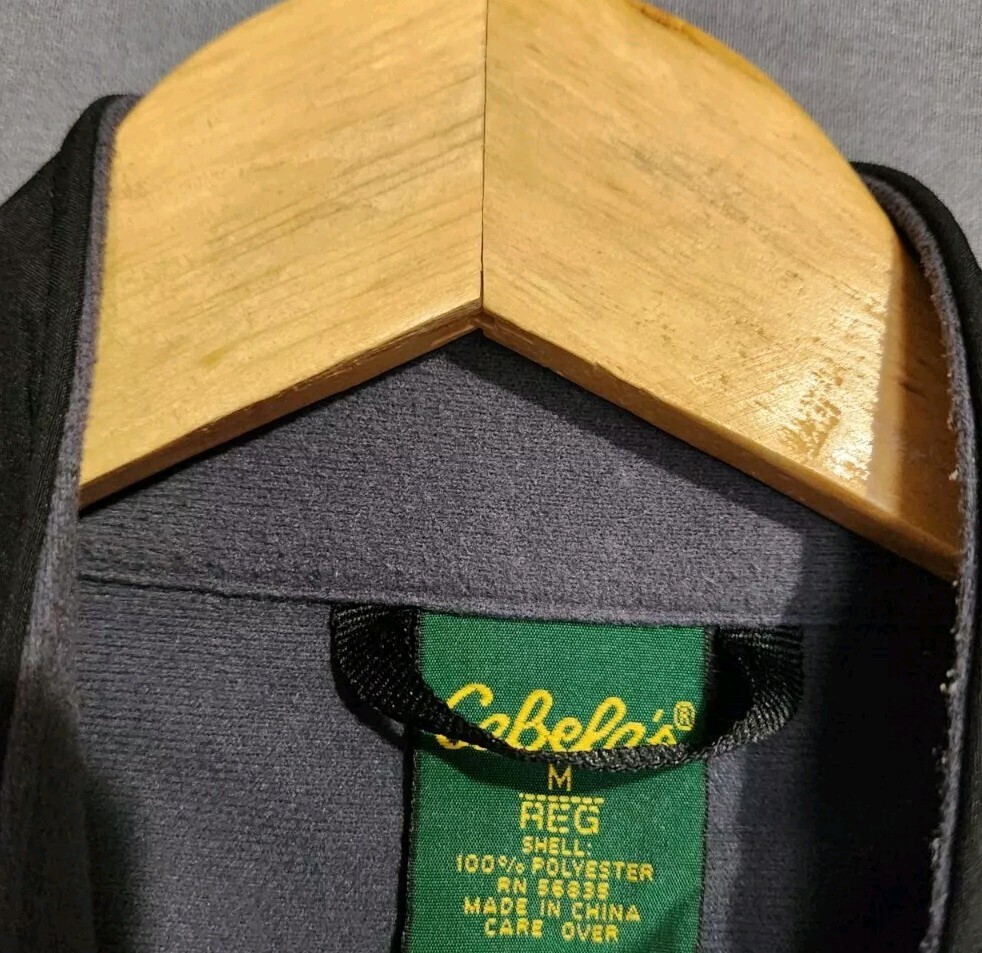 Cabelas Jacket Men M Softshell Full Zip Windbreak… - image 3