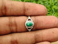 Natural Malachite Ring,925 Sterling Silver,Bohemian Ring,Gift,All Sizes 3 to 14