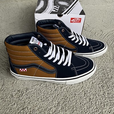 Vans Hi Skate Reynolds Dane Blue Brown Athletic Tennis Shoe Sneaker Men 7.5 Wall Vans Dane Reynolds x Skate SK8-HI  main image 4