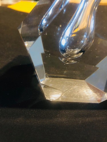 Crystal Paperweight Cut Glass Faceted & Letter Opener With A Crystal Ball On End - Picture 15 of 15