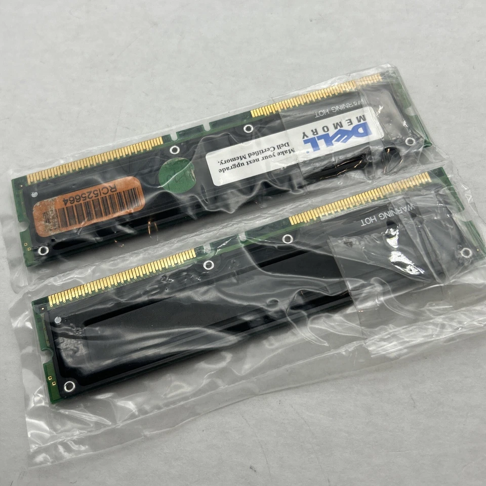 512MB 2x256mb NEC Desktop (2) Modules 711-45 RDram Memory Rambus NON-ECC 256/16d - Image 3 of 4