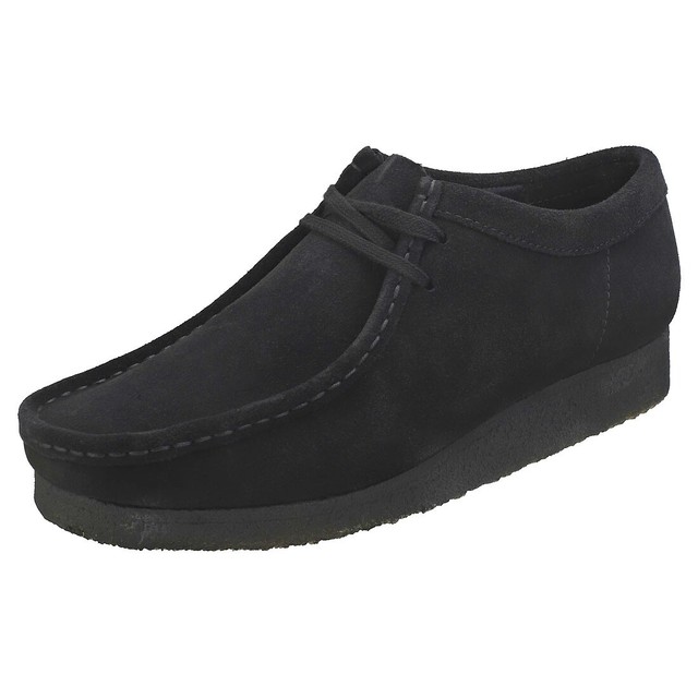 clarks wallabees sale black