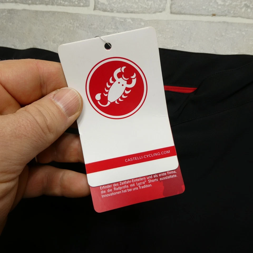 Pantalones de calentamiento Castelli Race Day talla 38x34 negros poliéster elástico tecnología nuevos con etiquetas Foto 3 de 4