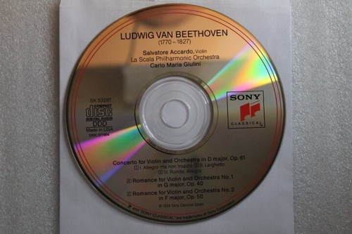 Accardo, Giulini - Beethoven Violin Concertos CD - Picture 2 of 3