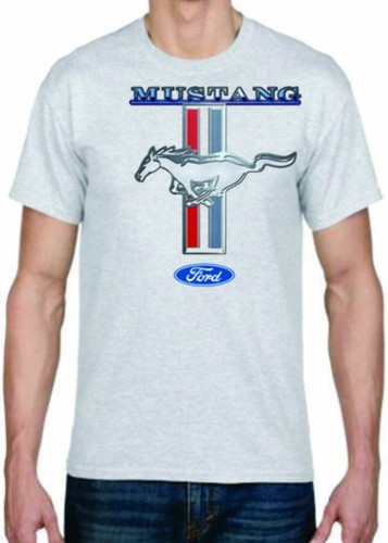 Adult DryBlend® T-Shirt - (MUSTANG LOGO - HOT ROD FORD PONY) - Picture 38 of 45