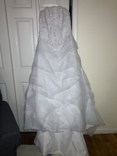 davids bridal wedding dress size 14