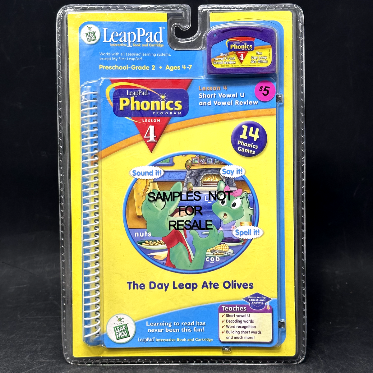 Leap Pad Interactive Book and Cartridge Leap Pad Phonics Lesson 4