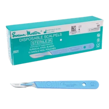 Swann-Morton® #10 Non Sterile Disposable Scalpels with Blade Original Expired