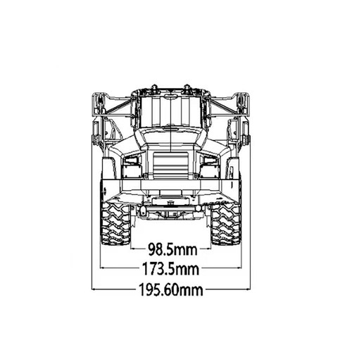 KABOLITE K960 1/20 RC Hydraulic Articulated Truck 6x6 RTR Dumper ST8 Radio Light - Picture 20 of 20