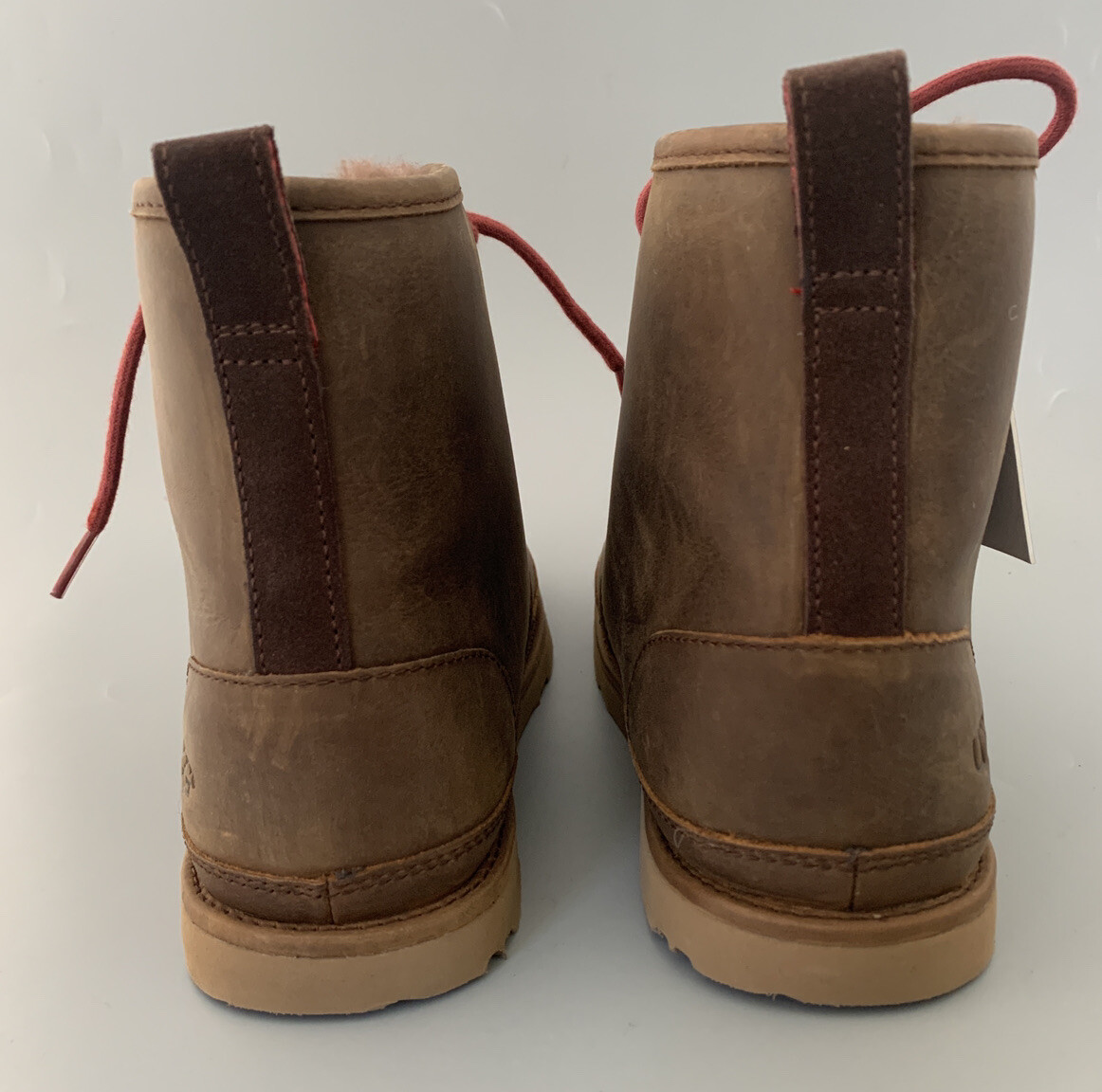 UGG Mens Harkley Boots Size 8 Brown Leather Waterproof Sheepskin 1017238 UGG HARKLEY WATERPROOF Leather/Sheepskin Boots US8 #1017238  main image 3