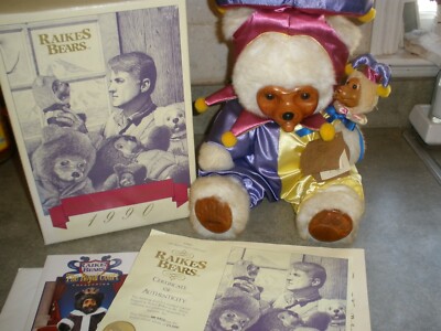 Robert Raikes The Court Jester 1990 Bear Applause BOX  