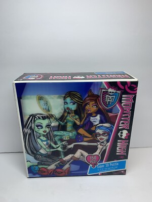 Monster High 150 Pcs Super 3D Lenticular Jigsaw Puzzle 2012, SEALED, FAST SHIP