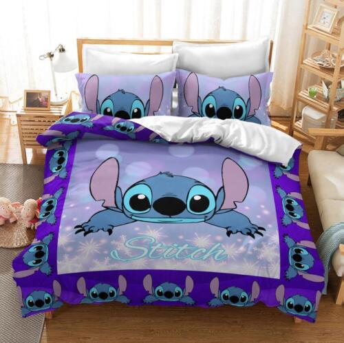 Lilo Stitch Kinder Bettwäsche Set Kissenbezüge 80x80 Anpassbar Bettbezug 135x200 - Bild 9 von 41
