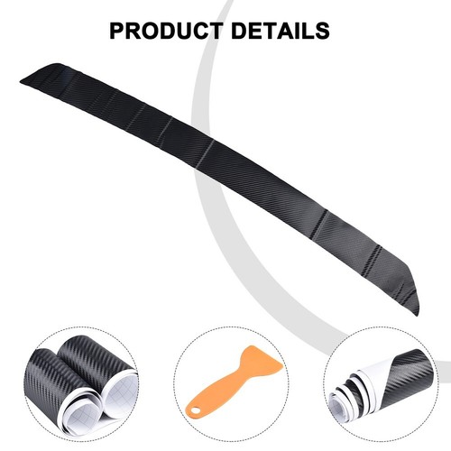 Scratch Resistant Carbon Fiber Sticker for Car Rear Bumper Long Lasting Design - Picture 11 of 12
