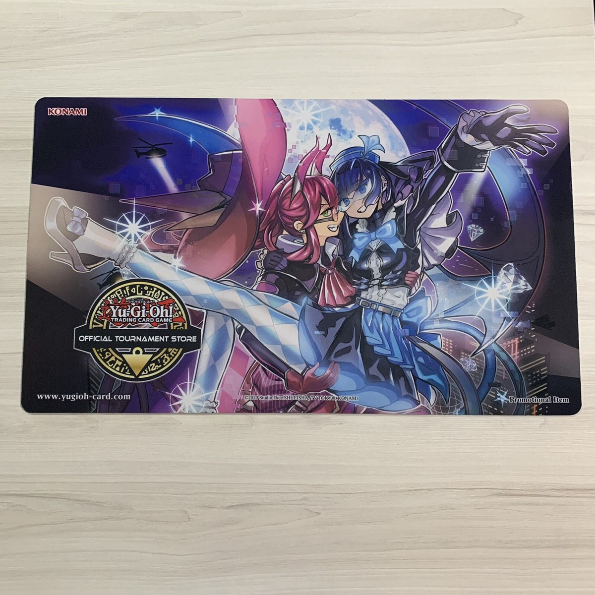【希少・中古】遊戯王 公式OTS Evil★Twin イビルツイン プレイマット Evil Twins プレイマット 遊戯王 OTS プレゼント イビルツイン