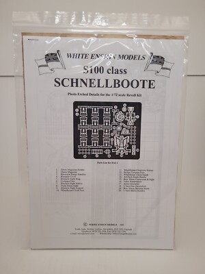 White Ensign Models 1/72 S100 Class Schnellboot Photo-etched Detail Set 