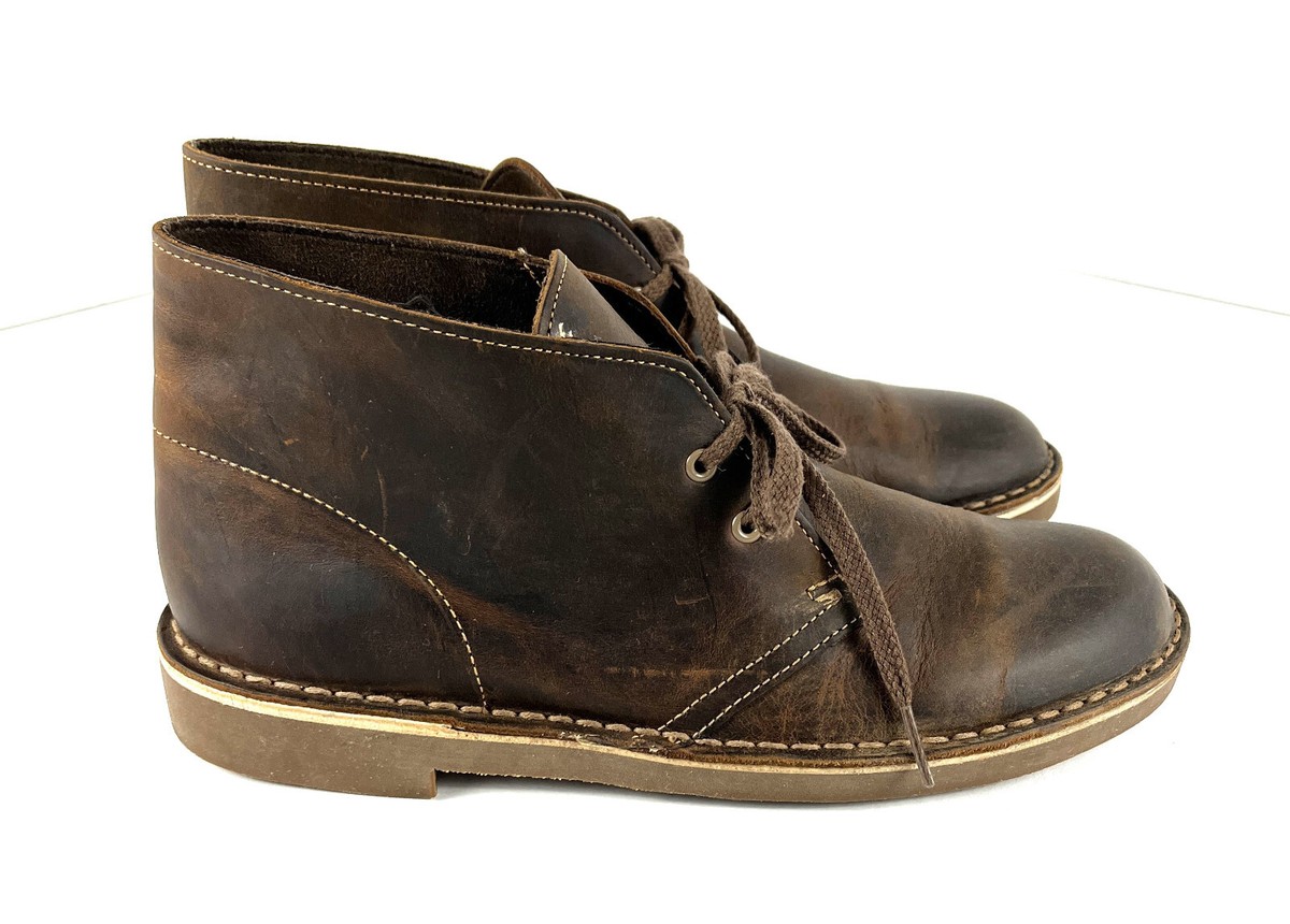 Clarks Bushacre 3 Chukka Boots Mens US 7.5 Brown Leather  display picture 3