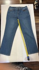 Natural Reflections Jeans Size 14 Plaid Fabric Inside Lining Y2K Stretchy Rustic