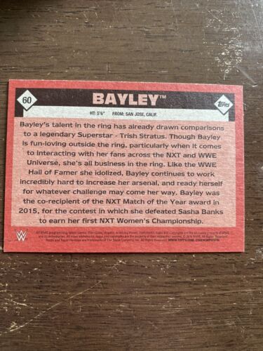 2016 Topps Heritage WWE #60 NXT RC Bayley - Picture 2 of 2
