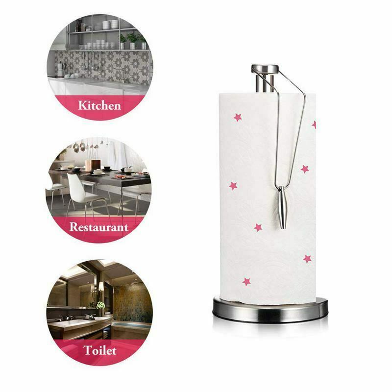 Stainless Steel Kitchen Roll Paper Tissue Holder Paper Roll Tissue