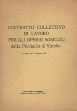 Contratto collettivo di lavoro per gli operai agricoli. della Provincia di Viter