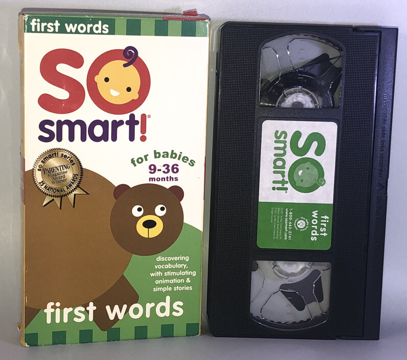 So Smart! Baby's First Words 9-36 Months (VHS, 2001)RARE