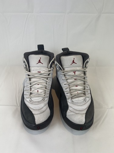Nike Air Jordan 12 Retro White Dark Grey size 9 OG XII 130690-160 - Picture 4 of 8