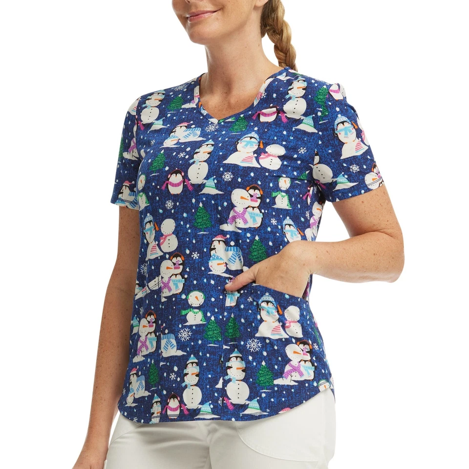 Scrub Star Women's Penquin Playtime Top Size 2X - Image 3 of 4