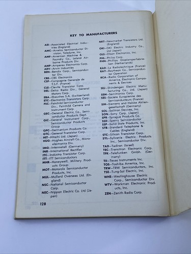 Manual de sustitución de transistores 1968, primera impresión Howard Sams 20625 - Imagen 12 de 13