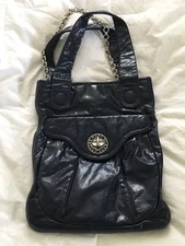 MARC by Marc Jacobs Navy Blue Patent Leather N/S Tote Bag Purse-MINT