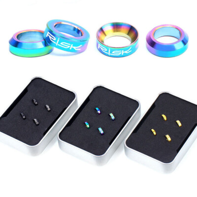 Spacers Caliper Bike Fixed Bolts Washer Gaskets Screws Cycling M6 Titanium Brake